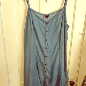 Plus Size Torrid Chambray Button Dress